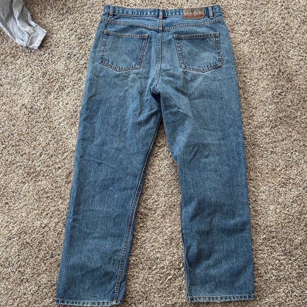 Vintage Steve and Barry’s 35x32 Heavyweight Denim Casual Fit Blue Jeans